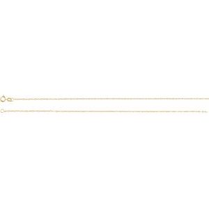 14K Yellow Gold Brilliant Figaro Chain, Length: 7 In, Width: 1.25 Mm