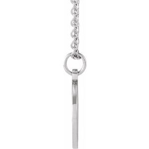 14K White Gold Smiley Face 13.8 X 10 Mm 16-18 In Polished Smiley Face Necklace