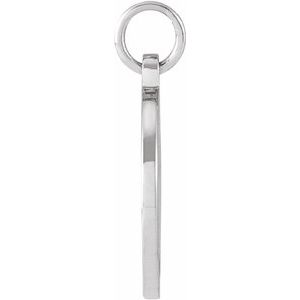 14K White Gold Smiley Face 13.8 X 10 Mm Polished Smiley Face Pendant