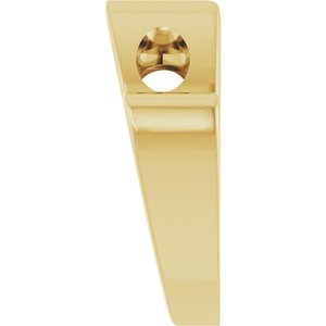 14K Yellow Gold 10.6 X 7.2 Mm Polished Elongated Heart Pendant