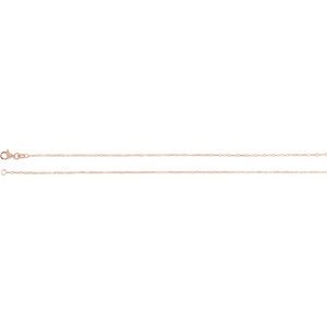 14K Yellow Or White Or Rose Gold Or Sterling Silver 1.25 mm Lobster Clasp Polished Paperclip-Style Chain