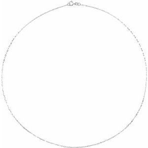 Sterling Silver Spring Ring Brilliant Figaro Chain, Length: 7 In, Width: 1.25 Mm