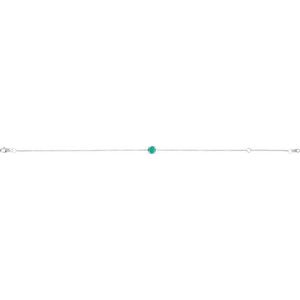14K Yellow Gold Or Sterling Silver Round 4 Mm 6.5-7.5 In Polished Lab-Grown Gemstone Solitaire Bracelet