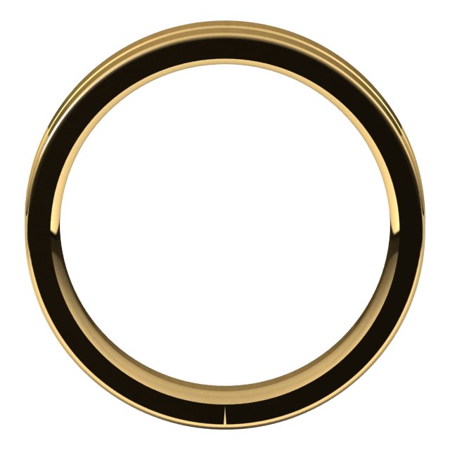 10K Yellow Or White Or Rose Gold Standard Weight Flat Comfort Fit Band