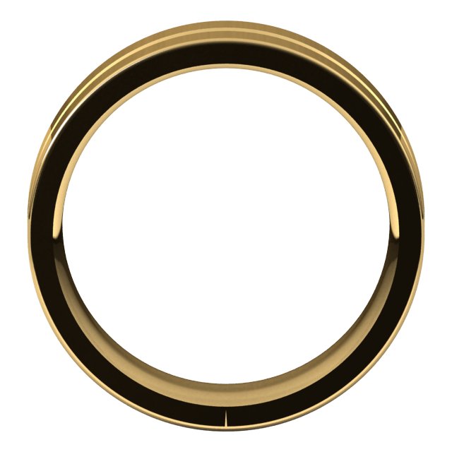 10K Yellow Or White Or Rose Gold Standard Weight Flat Comfort Fit Band