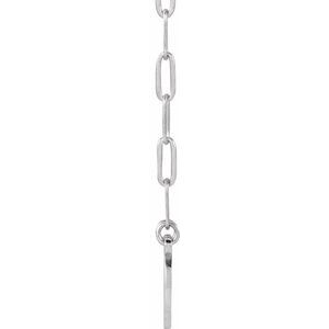 Sterling Silver 10 X 10 Mm 16 In Polished Engravable Disc Necklace