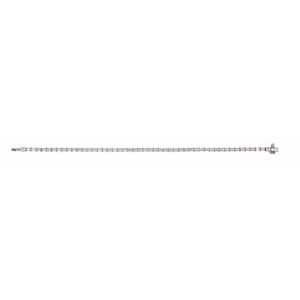 14K White Gold Emerald 3 X 2.1Mm G-H Si 5 Ctw Lab-Grown Diamond Line Bracelet, Length: 7 In