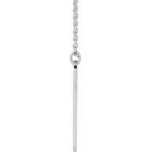 Sterling Silver 2 Hearts 22.4 X 5 Mm 16-18 In Polished Interlocking Hearts Engravable Necklace