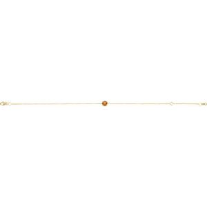 14K Yellow Or White Gold Or Sterling Silver Round 4 Mm 6.5-7.5 In Polished Natural Gemstone Solitaire Bracelet