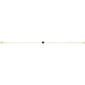 14K Yellow Or White Gold Or Sterling Silver Round 4 Mm 6.5-7.5 In Polished Natural Gemstone Solitaire Bracelet