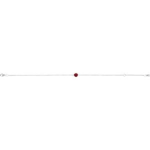 14K Yellow Or White Gold Or Sterling Silver Round 4 Mm 6.5-7.5 In Polished Natural Gemstone Solitaire Bracelet