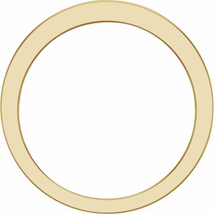 14K Yellow Gold Round 2.3 Mm Polished 1/2 Ctw Natural Diamond Band Size 10