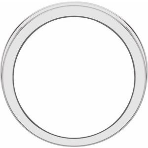 14K White Gold Lab-Grown Diamond Square 2.4 X 2.4 Mm Polished 1 1/4 Ctw Lab-Grown Diamond Mens Band Size 10