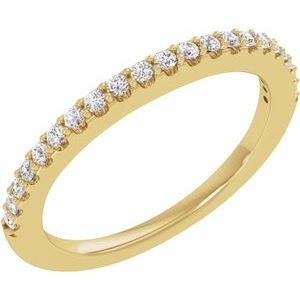 14K Yellow Gold Emerald 8 X 6 Mm Vs, F+ :: 1/3 Ctw Polished 1/3 Ctw Lab-Grown Diamond Matching Band Size 7