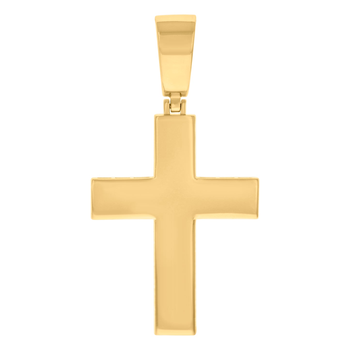 Sterling Silver Mens Cross Religious Charm Pendant