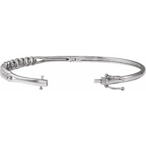 Sterling Silver 5.8 Mm 7 In Polished Bangle Bracelet