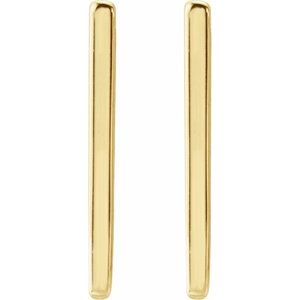 14K Yellow Gold 20 X 11 Mm 1.6 Mm Pair Hinged Polished Geometric Hinged Hoop Earrings