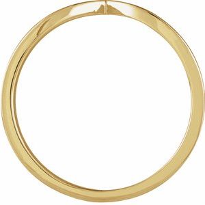 10K Yellow Gold Polished V Ring Size 6