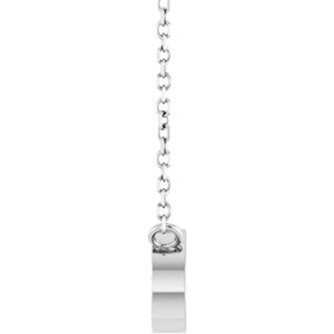 14K White Gold Round 1.2Mm G-H I1 1/10 Ctw Natural Diamond Paperclip-Style Necklace, Length: 18 In