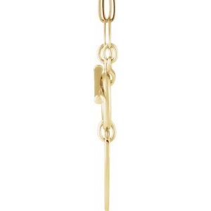 14K Yellow Gold Heart 15.6 X 12 Mm 18 In Polished Engravable Heart Toggle Styled Necklace