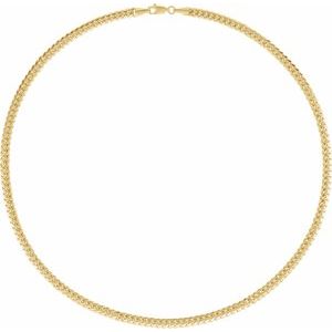 14K Yellow Gold Or Sterling Silver 4.35 Mm Lobster Clasp Miami Cuban Curb Chain