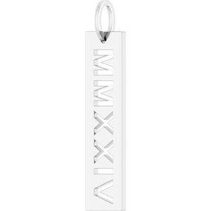 Sterling Silver 2024 27 X 6.6 Mm Polished Roman Numeral Year Pendant