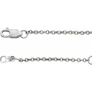 10K Yellow Or White Gold 1.5 Mm 16-18 In Lobster Clasp Polished Cable Chain