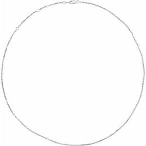 10K Yellow Or White Gold 1.5 Mm 16-18 In Lobster Clasp Polished Cable Chain