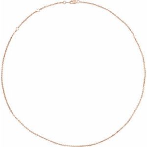 14K Yellow Gold-Filled Or White Or Rose Gold Or Sterling Silver 1.5 Mm 16-18 In Lobster Clasp Polished Cable Chain