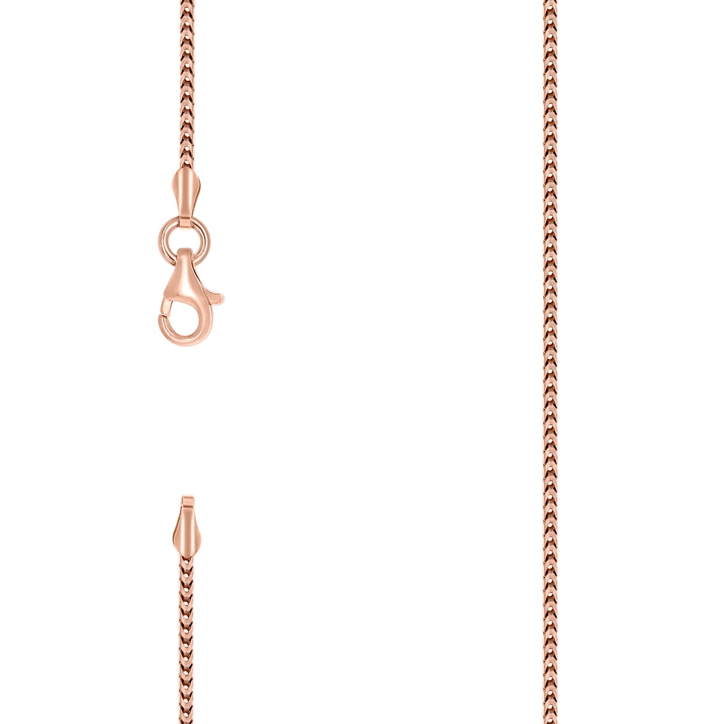 Sterling Silver Yellow-Tone Or Rose Tone Or Two Tone Solid Franco Chain