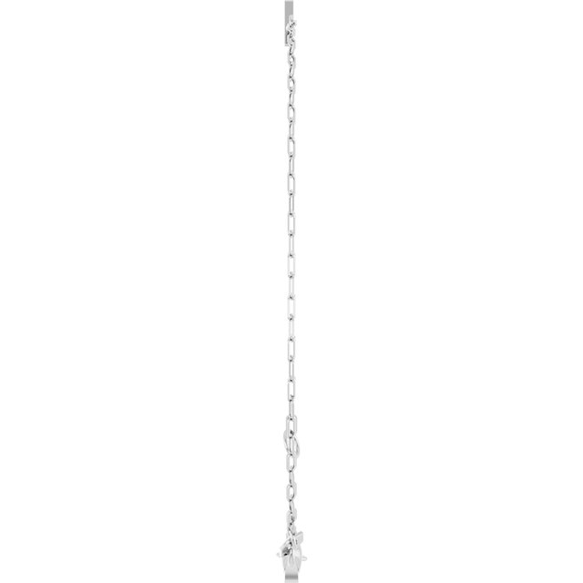 14K Yellow Or White Gold Or Sterling Silver Polished Sans Serif Initial 6.5-7.5 In Bracelet