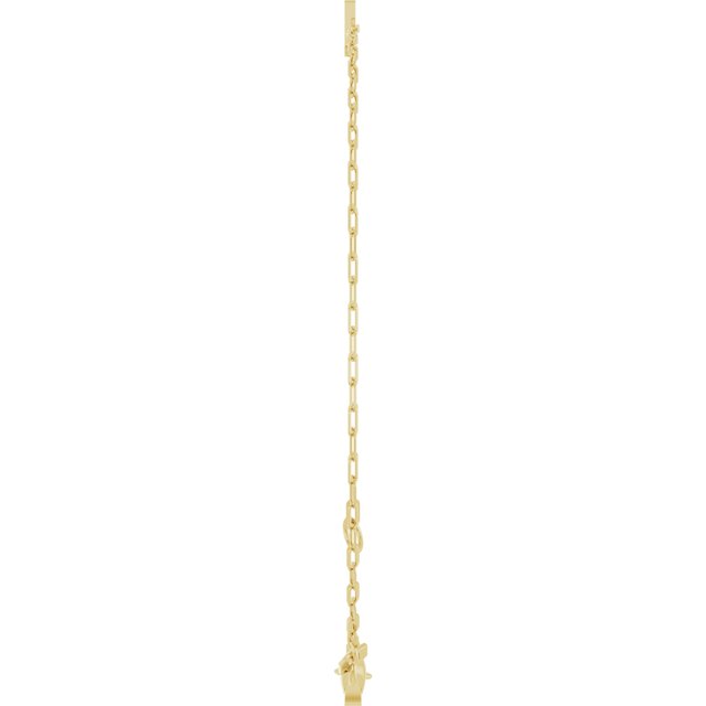 14K Yellow Or White Gold Or Sterling Silver Polished Sans Serif Initial 6.5-7.5 In Bracelet