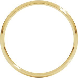 10K Yellow Gold 2.5 Mm Comfort-Fit Ultra-Lightweight Ultra-Lightweight Comfort Fit Band Size 8.5