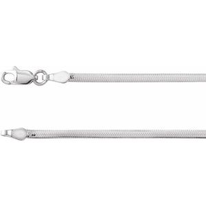 Sterling Silver Lobster Clasp ?Oval Snake Chain, Length: 7 In, Width: 1.95 Mm
