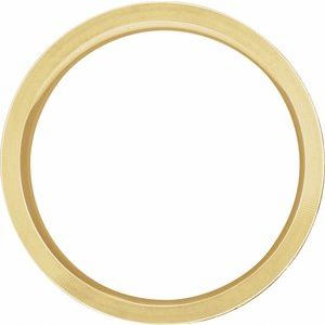 10K Yellow Gold 6 Mm Polished Nature Inspired Band Size 6.5