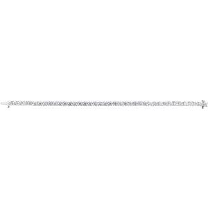 14K Yellow Or White Gold Round 3.9Mm Si1-Si2, G-H 10 CTW Lab-Grown Diamond Line 7" Bracelet