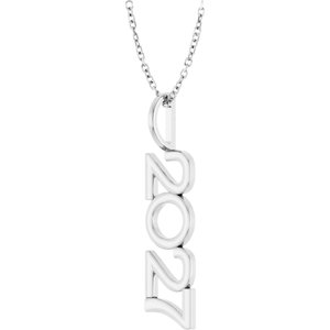 Sterling Silver 16-18 In Polished Vertical Necklace