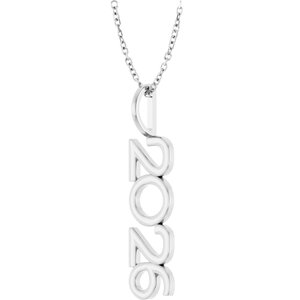 Sterling Silver 16-18 In Polished Vertical Necklace