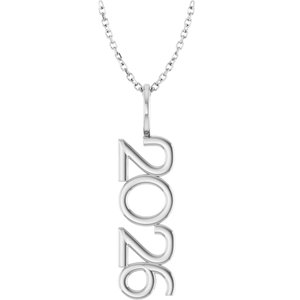 Sterling Silver 16-18 In Polished Vertical Necklace