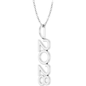 Sterling Silver 16-18 In Polished Vertical Necklace