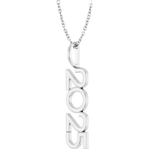 Sterling Silver 16-18 In Polished Vertical Necklace