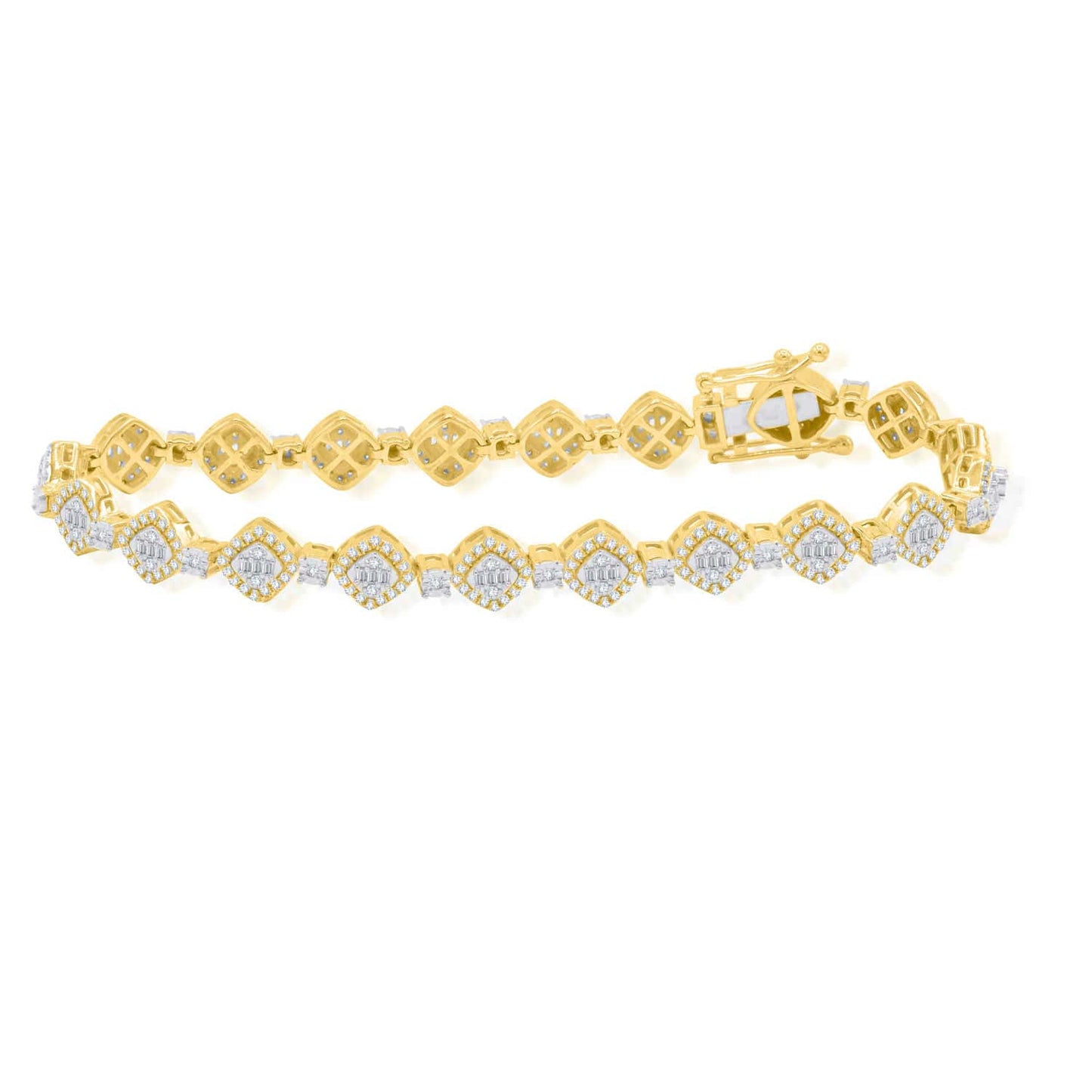 10K Two Tone Gold 1.31 Cttw Diamond Bracelet