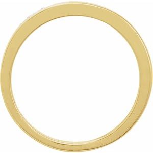 14K Yellow Gold Natural Diamond Round 1.7 Mm Polished 1/3 Ctw Natural Diamond Ring Size 7