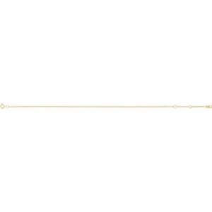 10K Yellow Or White Or Rose Gold 1 Mm 6.5-7.5 In Spring Ring Polished Cable Chain