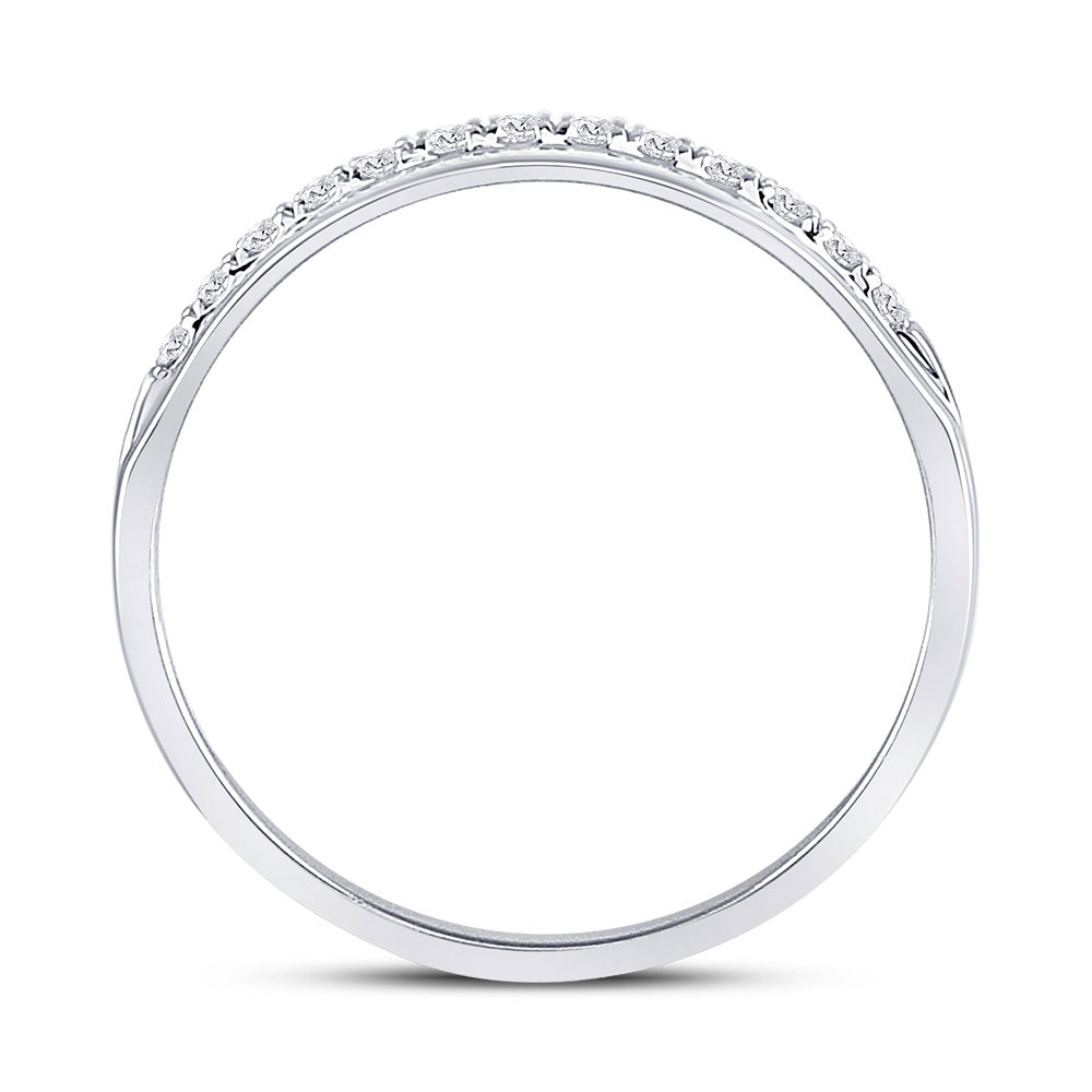14K Yellow Or Rose Or White Gold Mens Machine Set Round Diamond Wedding Band Ring 1/5 Cttw, Mens Size: 7-13