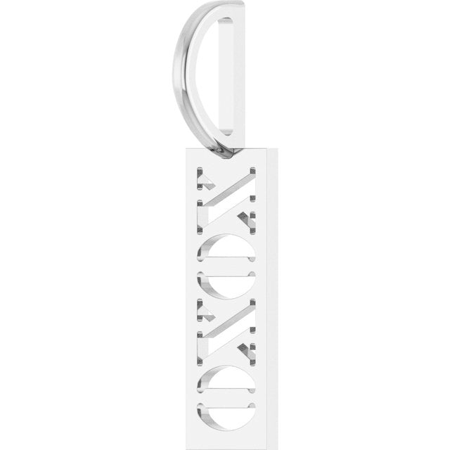 Sterling Silver 14.5 X 5.4 Mm Polished Xoxo Charm/Pendant