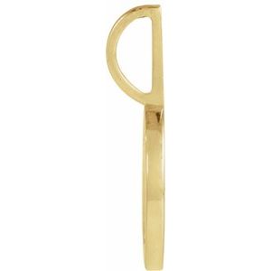 14K Yellow Gold Round 1.2Mm G-H I1 Natural Diamond Mama Bear Pendant