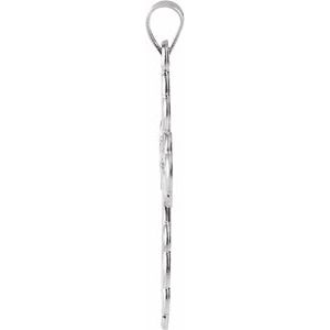 Sterling Silver 26 X 17 Mm Polished Orthodox Cross Pendant