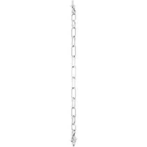 Sterling Silver 11 X 5 Mm 7 In Polished Engravable Oval Bracelet