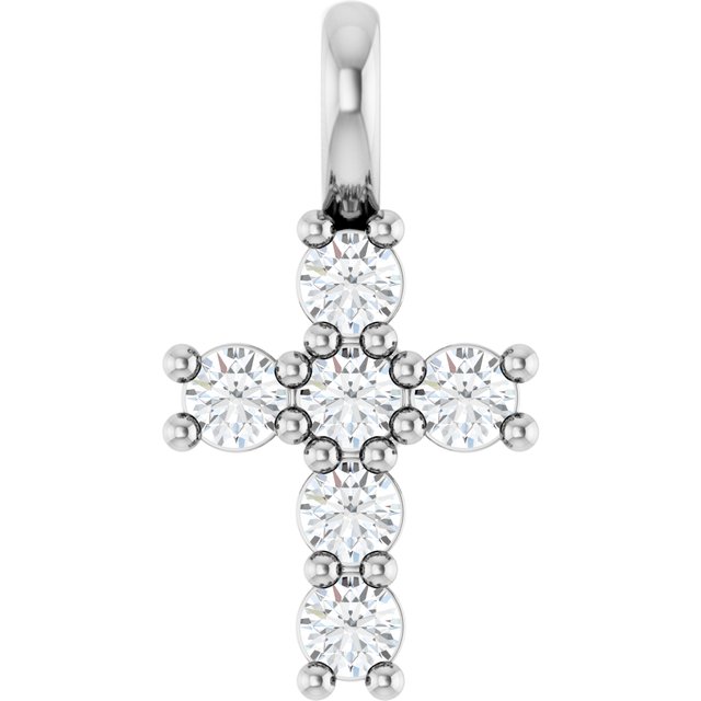 14K Yellow Or White Gold Vs, F+ Polished Lab-Grown Diamond Pendant